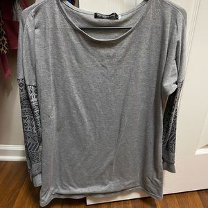 Gray Long Sleeve T-Shirt